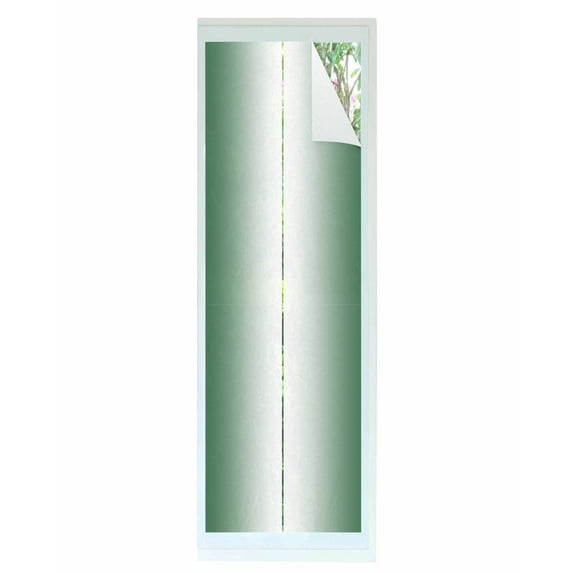 Window Privacy Film, Hunter Green White Ombre UV Sun Blocking Window Tint Film Heat Control One Way Blackout Window Film, Modern Abstract Gradient Color Art Non Adhesive Static Cling 29.5x118 In