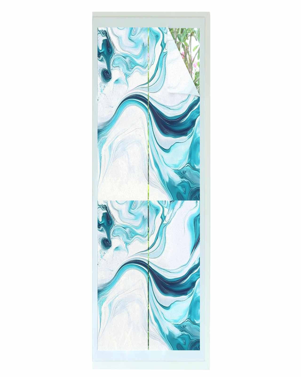 Window Privacy Film Marble Ripple Stained Glass Window Film Decorative ...