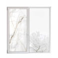 thumbnail image 1 of Window Privacy Film Marble Stained Glass Window Film Decorative Sun Block Window Cover Grey Golden Crack Minimalistic Abstract Window Clings Static Adhesive Sticker for Bathroom 23.6"x59", 1 of 7
