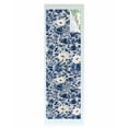 thumbnail image 1 of Window Privacy Film Navy Blue White Peony Stained Glass Window Film Decorative Sun Block Window Cover Vintage Floral Blossom Window Clings Static Adhesive Sticker for Bathroom 29.5"x118", 1 of 7