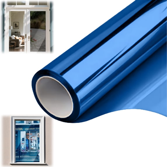 Window Privacy Film One Way Daytime Mirror Tint Treatments UV Heat Control Vinyl Stickers Sun Block Glass Paper Door Covering Reflective