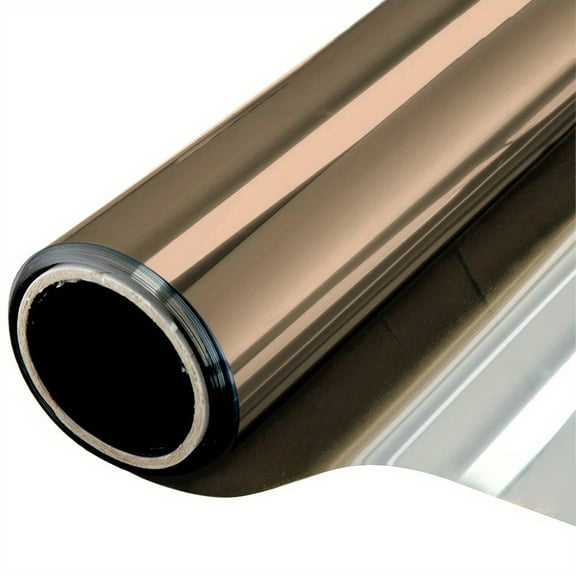 Window Privacy Film One Way Daytime Privacy Static Cling Sun Blocking Anti UV Reflective Window Tint For Home And Office, Silver