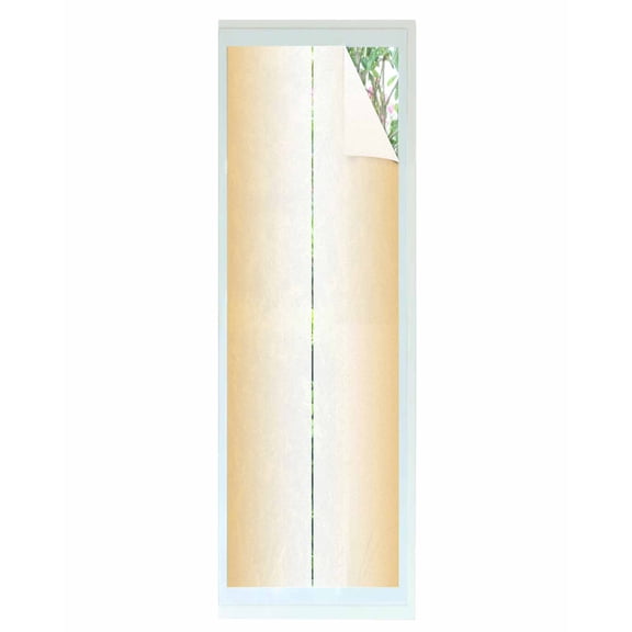 Window Privacy Film,Orange Ombre UV Sun Blocking Window Tint Film Heat Control One Way Blackout Window Film,Orange White Gradient Abstract Modern Minimalism Art Non Adhesive Static Cling 29.5x118 In