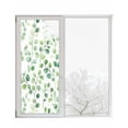 thumbnail image 1 of Window Privacy Film Pastoral Eucalyptus Stained Glass Window Film Decorative Sun Block Window Cover Elegant Leaves Watercolor Art Window Clings Static Adhesive Sticker for Bathroom 29.5"x78.7", 1 of 7