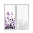 thumbnail image 1 of Window Privacy Film Purple Flowers Stained Glass Window Film Decorative Sun Block Window Cover Spring Farmhouse Botanical Floral Herbs Window Clings Static Adhesive Sticker for Bathroom 29.5"x78.7", 1 of 7