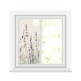 thumbnail image 1 of Window Privacy Film Purple Spring Floral Stained Glass Window Film Decorative Sun Block Window Cover Summer Flowers Botanical Rustic Window Clings Static Adhesive Sticker for Bathroom 19.6"x39.3", 1 of 7