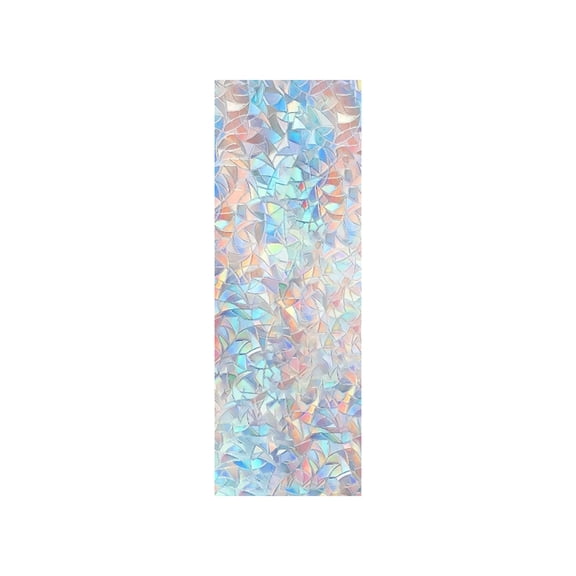 Window Privacy Film Rainbow Film Decorative Window Sticker - Sun Catcher Decal for Windows - Easy to Apply & Remove -3D Static Stained Glass Cling Tint