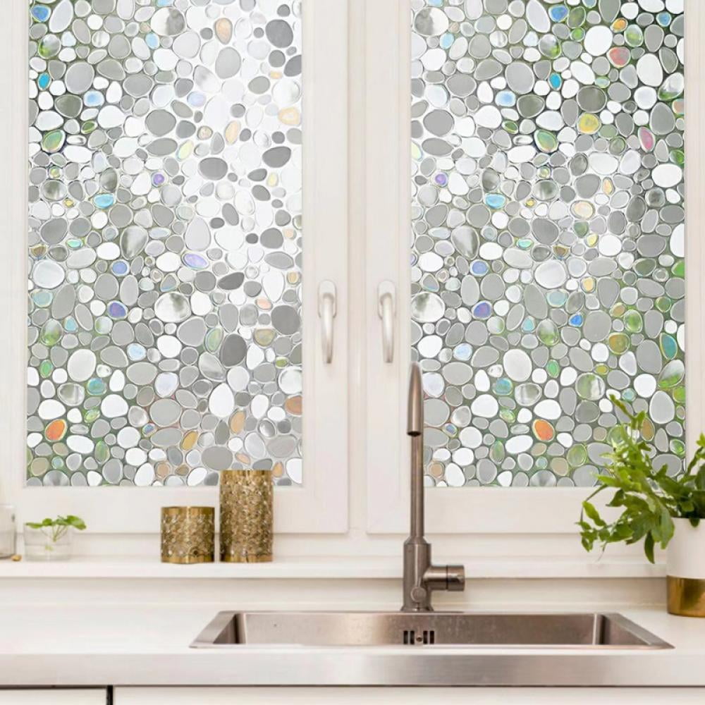 Window Privacy Film, Rainbow Window Clings, 3D Decorative Window Vinyl ...