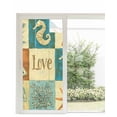thumbnail image 1 of Window Privacy Film Retro Starfish Coastal Stained Glass Window Film Decorative Sun Block Window Cover Nautical Shell Seahorse Rustic Window Clings Static Adhesive Sticker for Bathroom 35.4"x78.7", 1 of 7