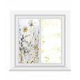 thumbnail image 1 of Window Privacy Film Rustic Flowers Stained Glass Window Film Decorative Sun Block Window Cover Watercolor Botanical Floral Herbs Plants Window Clings Static Adhesive Sticker for Bathroom 19.6"x39.3", 1 of 7