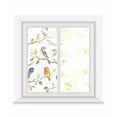 thumbnail image 1 of Window Privacy Film Spring Bird Stained Glass Window Film Decorative Sun Block Window Cover Colored Leaf Branch Painting Watercolor Window Clings Static Adhesive Sticker for Bathroom 19.6"x39.3", 1 of 7