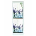 thumbnail image 1 of Window Privacy Film Spring Lavender Floral Stained Glass Window Film Decorative Sun Block Window Cover Botanical Flower Plant in Vase Window Clings Static Adhesive Sticker for Bathroom 23.6"x78.7", 1 of 7