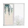 thumbnail image 1 of Window Privacy Film Spring Leaves Stained Glass Window Film Decorative Sun Block Window Cover Farmhouse Simple Botanical Plants Vines Window Clings Static Adhesive Sticker for Bathroom 23.6"x59", 1 of 7