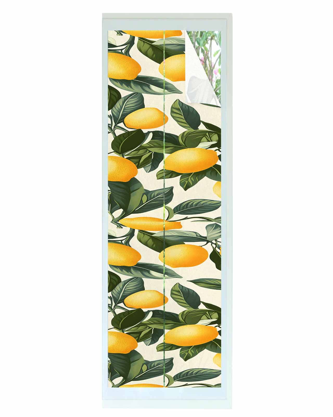Window Privacy Film Summer Lemon Stained Glass Window Film Decorative ...