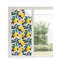 thumbnail image 1 of Window Privacy Film Summer Lemon Stained Glass Window Film Decorative Sun Block Window Cover Yellow Fruit Country Style Palm Leaves Window Clings Static Adhesive Sticker for Bathroom 35.4"x78.7", 1 of 7