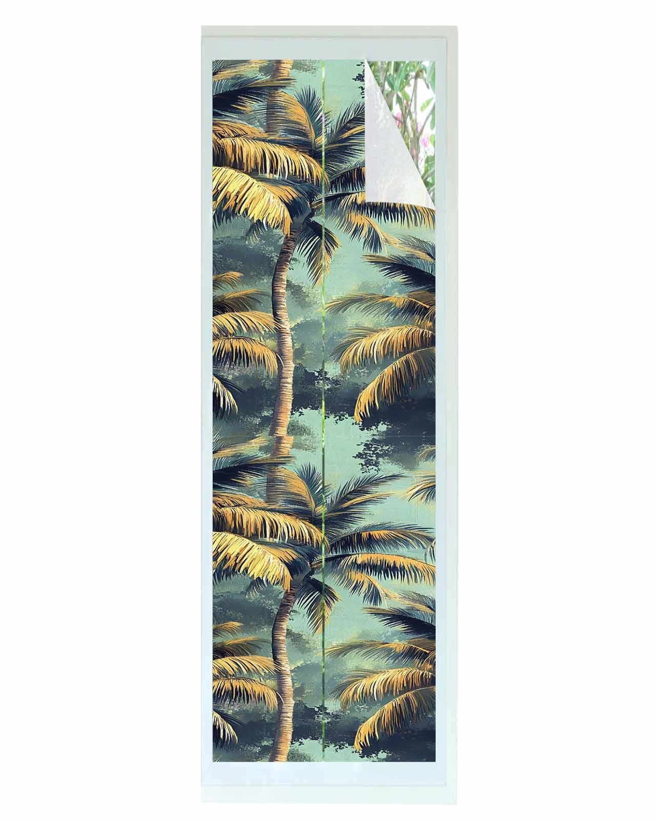 Window Privacy Film Ocean Sunset Stained Glass Window Film Decorative Sun Block Window Cover Summer Ocean Scenery Tropical Palm Tree Window Clings St Window Privacy Film Ocean Sunset Stained Glass Window Film Decorative Sun Block Window Cover Summer Ocean Scenery Tropical Palm Tree Window Clings St