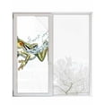 thumbnail image 1 of Window Privacy Film Vintage Frog Stained Glass Window Film Decorative Sun Block Window Cover Water Surface Motif Animals Artwork Window Clings Static Adhesive Sticker for Bathroom 23.6"x59", 1 of 7
