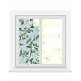 thumbnail image 1 of Window Privacy Film Watercolor Flower Stained Glass Window Film Decorative Sun Block Window Cover Blooms Wildflower Garden Motifs Floral Window Clings Static Adhesive Sticker for Bathroom 17.7"x39.3", 1 of 7
