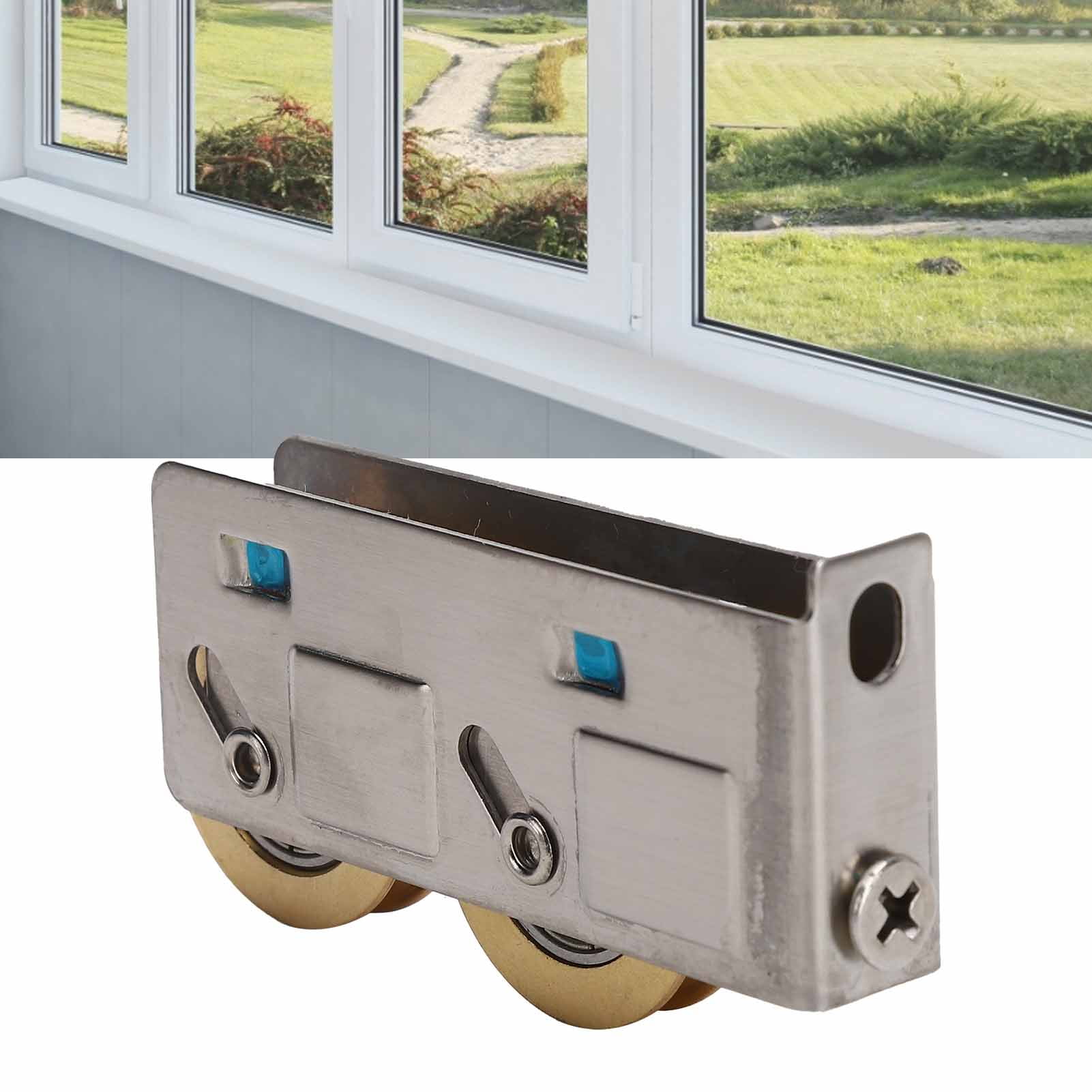 Window Pulley, Stainless Steel Sliding Door Double Wheel, Sliding