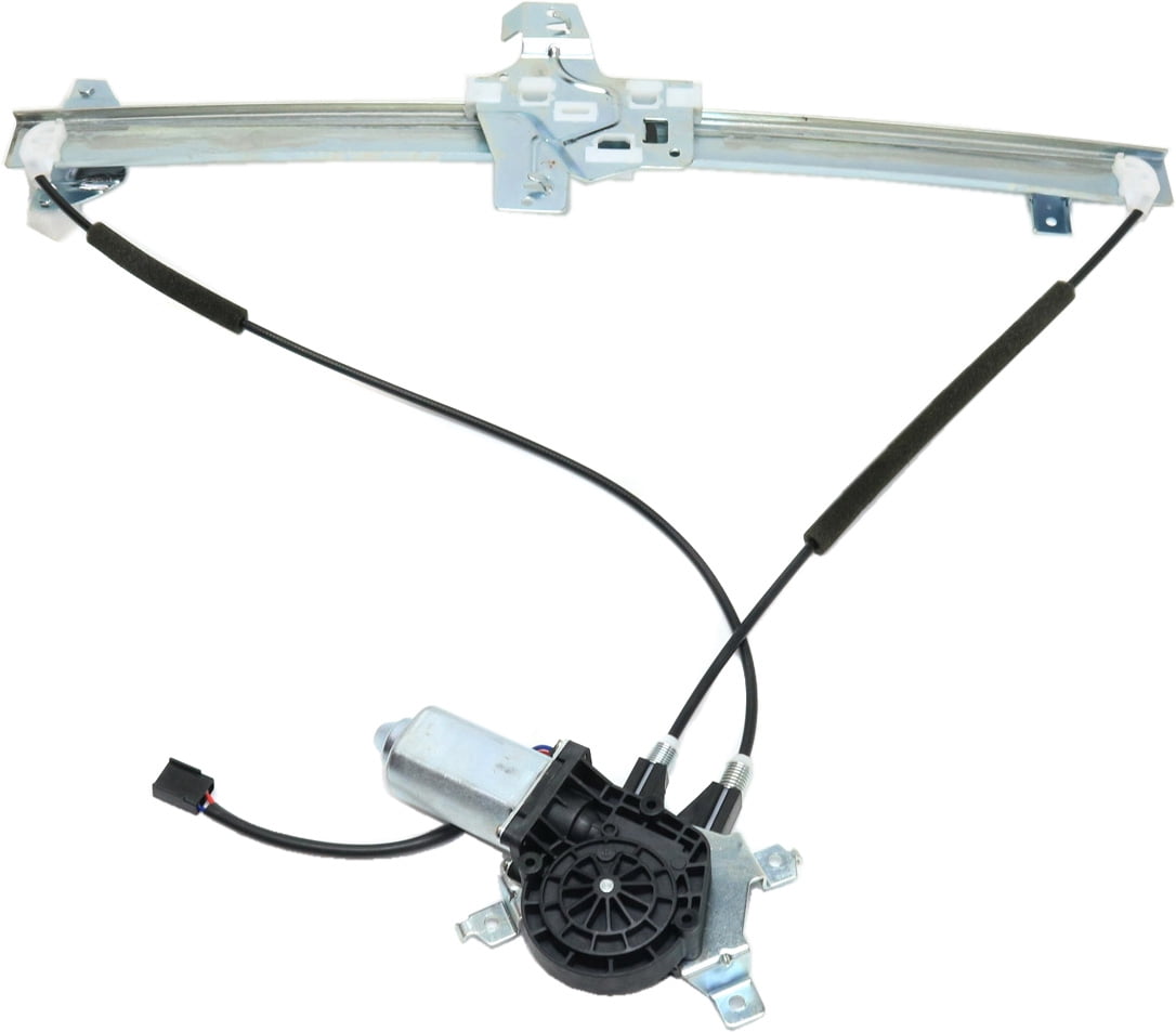 Window Regulator For 1992-2002 Ford E-350 Econoline Club Wagon 1992-1998 Front, Right Passenger Extended Van Standard Cutaway Cargo Stripped Chassis Power With Motor