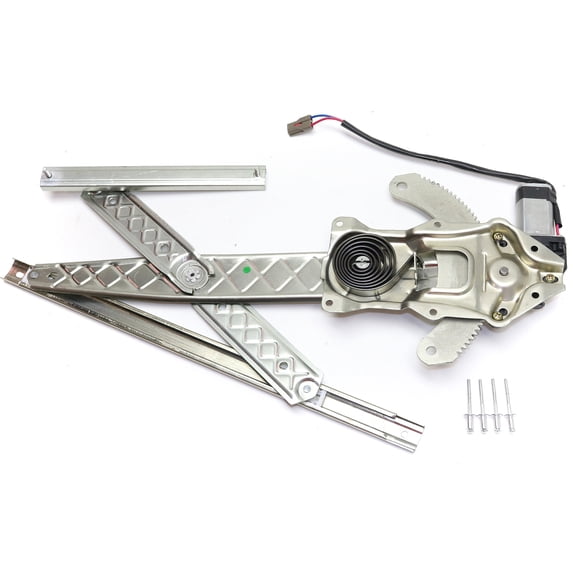 Window Regulator Compatible For 1997-1998 Ford F-250 F-150 Front, Right Passenger Standard Cab Pickup Extended Power With Motor