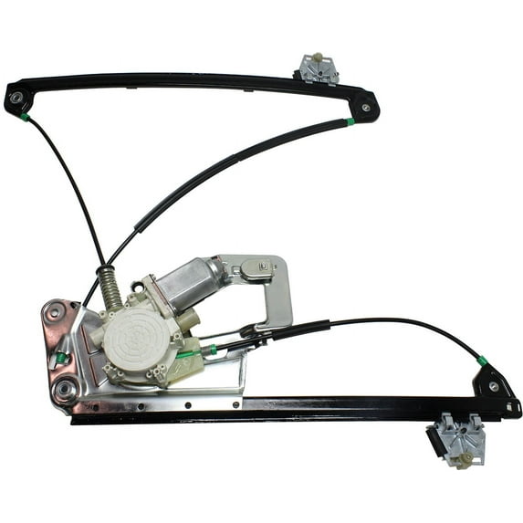 Window Regulator Compatible For 1997-2000 BMW 528i 2001-2003 530i Front, Left Driver Power With Motor