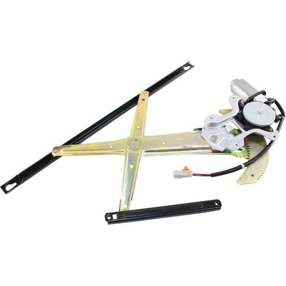 Window Regulator Compatible For 1997-2001 Honda CR-V Front, Left Driver Power With Motor