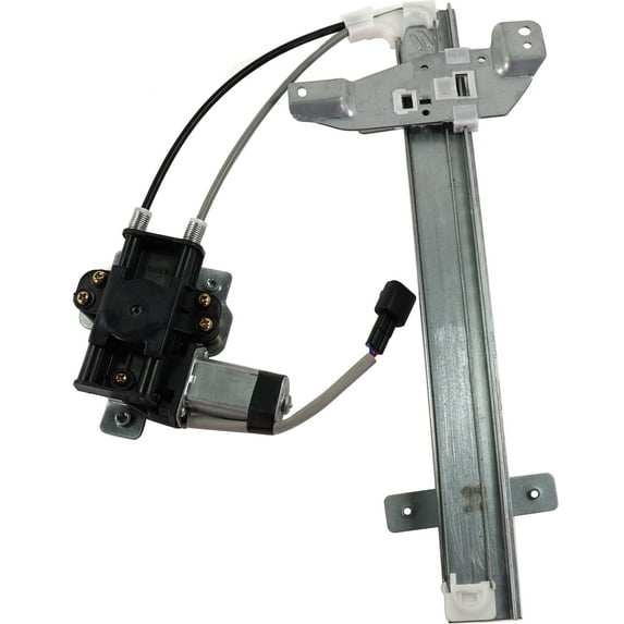 Window Regulator Compatible For 1997-2005 Buick Century 1998-2002 Oldsmobile Intrigue Rear, Left Driver Power With Motor