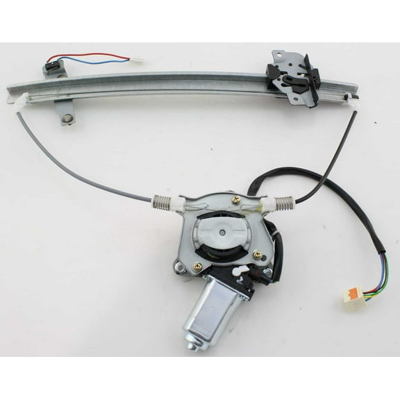 Window Regulator Compatible For 1999-2003 Mazda Protege 2002-2003 Protege5 Front, Left Driver Power With Motor