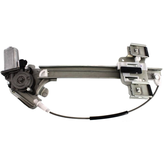 Window Regulator Compatible For 2000-2005 Buick LeSabre Rear, Left Driver Power With Motor