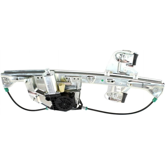 Window Regulator Compatible For 2000-2005 Cadillac DeVille Rear, Left Driver Sedan Power With Motor