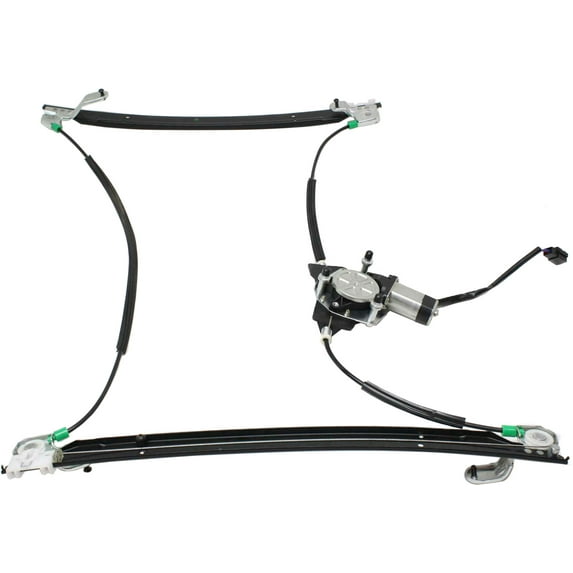 Window Regulator Compatible For 2001-2003 Dodge Grand Caravan Chrysler Town and Country Front, Left Driver Power With Motor