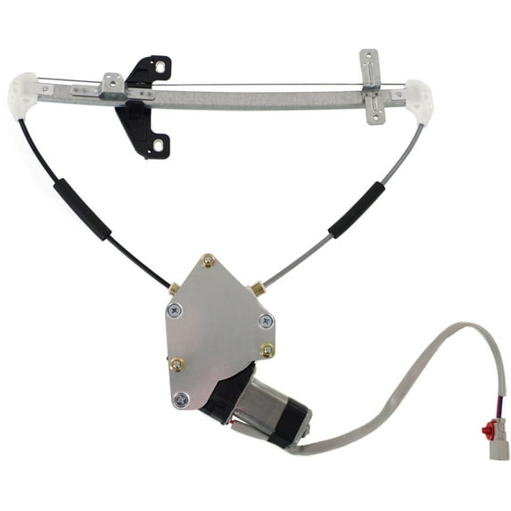 Window Regulator Compatible For 2001-2005 Honda Civic Rear, Left Driver Sedan Power With Motor