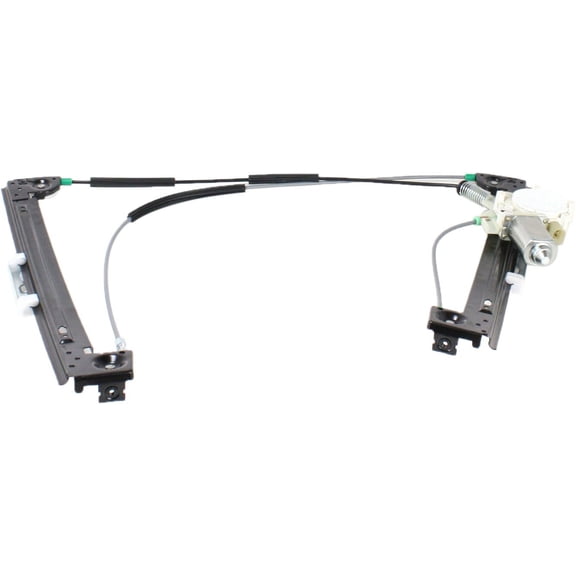 Window Regulator Compatible For 2002-2005 Mini Cooper Front, Left Driver Hatchback Power With Motor