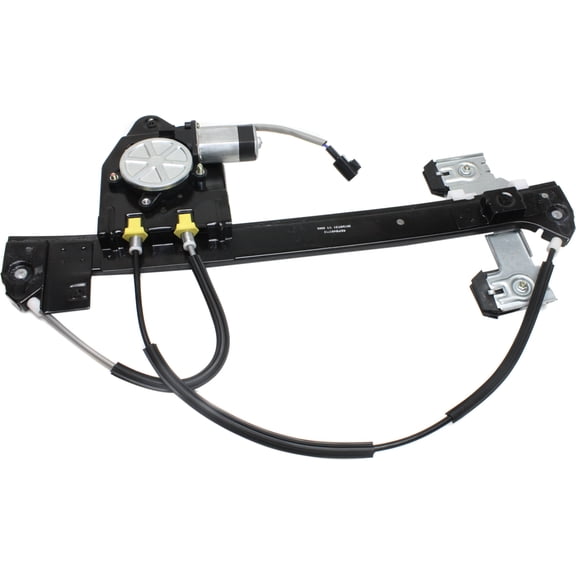 Window Regulator Compatible For 2002-2009 Chevrolet Trailblazer GMC Envoy Rear, Left Driver Power With Motor