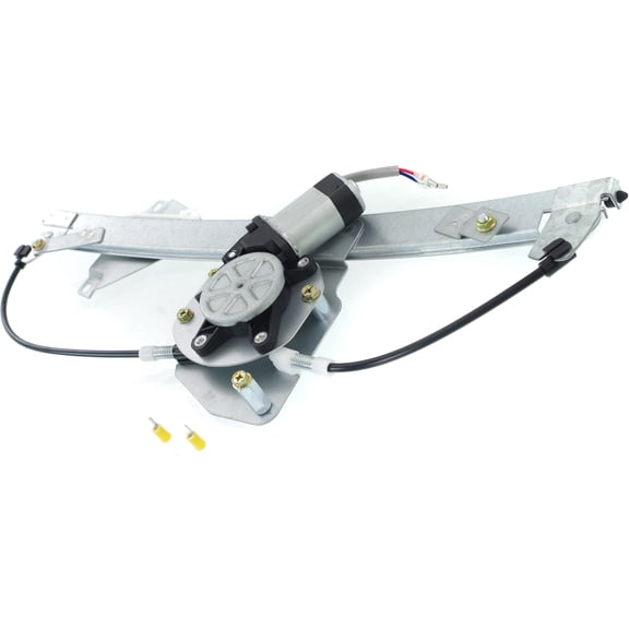 Window Regulator Compatible For 2003-2007 Saab 9-3 Rear, Left Driver Power With Motor