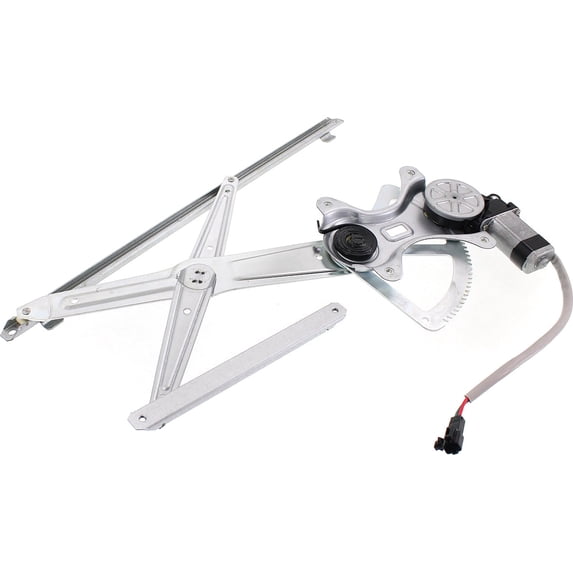 Window Regulator Compatible For 2004-2006 Toyota Tundra 2001-2007 Sequoia Front, Right Passenger Crew Cab Pickup Power With Motor