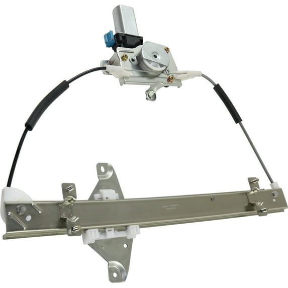 Window Regulator Compatible For 2007-2011 Chevrolet Aveo Rear, Left Driver Power With Motor