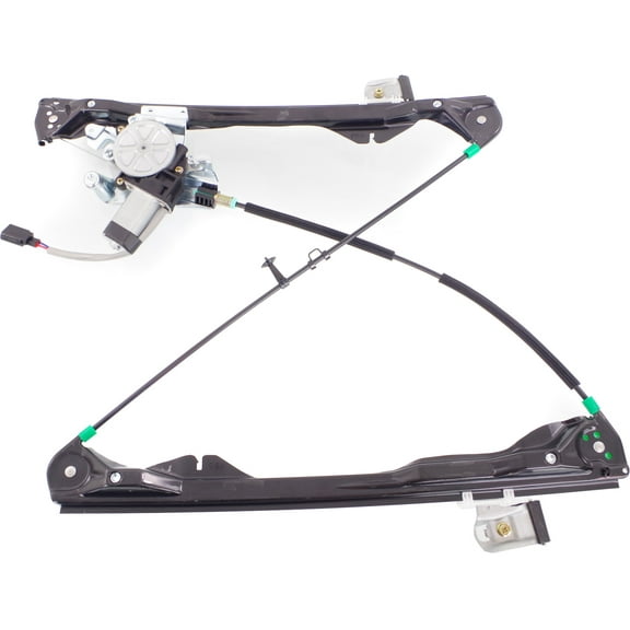 Window Regulator Compatible For 2008-2011 Ford Focus Front, Right Passenger Sedan Power With Motor