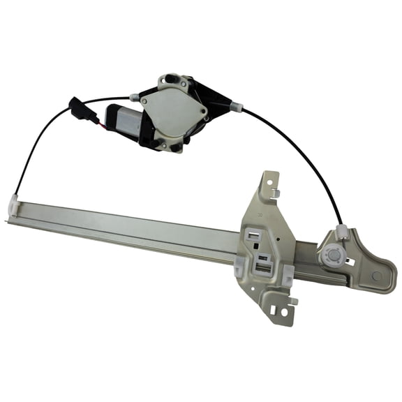 Window Regulator Compatible with 2013-2016 Ford F-250 Super Duty F-350 Rear, Left Driver Power With Motor