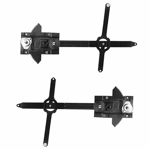 Window Regulator - PAIR. Fits 67-72 Chevrolet Pickup Truck CK, 69-72 Chevy Blazer, 67-72 Chevrolet Suburban, 67-72 GMC Pickup Truck CK, 67-72 GMC Suburban, 69-72 GMC Jimmy