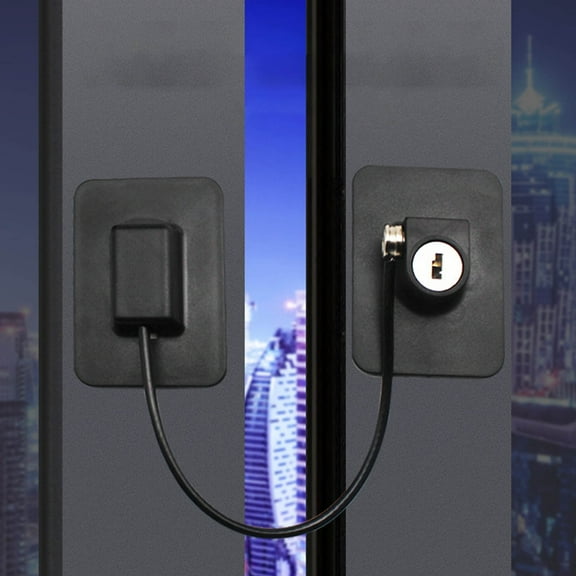 Window Restrictor Lock | 304 Stainless Steel Security Lock | 18cm Cable Length | Safety Window Guard for Casement & Sliding Windows