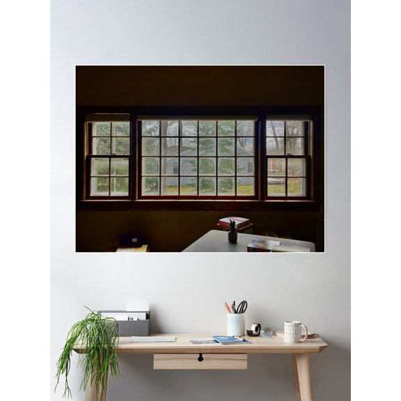 Window Scape Poster Wall Art, Modern Wall Decor For Living Room Bedroom, 8x12 UNFRAMED