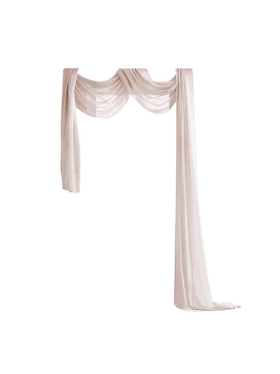 Window Scarf Curtains,Window Scarf Extra Long,Window Scarf,Extra Long Sheer For Windows,Curtains For Living Room,Kitchen, And Bedroom Decor, Weddings, Events,50" X 216" -1 Pc