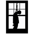 thumbnail image 1 of Window Scary Silhouette Adult Decoration Hung Body, 1 of 2