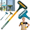 thumbnail image 1 of Window Screen Cleaner, 2 in 1 Window Screen Cleaning Brush with Squeegee, Mesh Screen Cleaner Tool for Patio, Door, Porch Screens, Wet Dry Dual-Use (1PC-B), 1 of 7