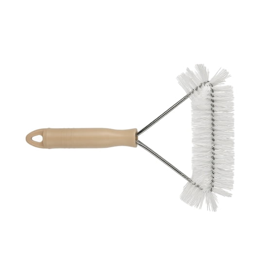 Window Screen Cleaner Brush, Household Screen Cleaning Scrubber Tool for Home Windows, Multipurpose Dust Removal Scraper with Ergonomic Handle for Mesh, White