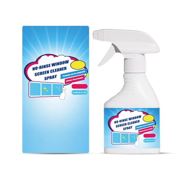 Window Screen Cleaner Spray Foam Mesh Cleaning 287ml For Removing Stains Grime From Fly Screens