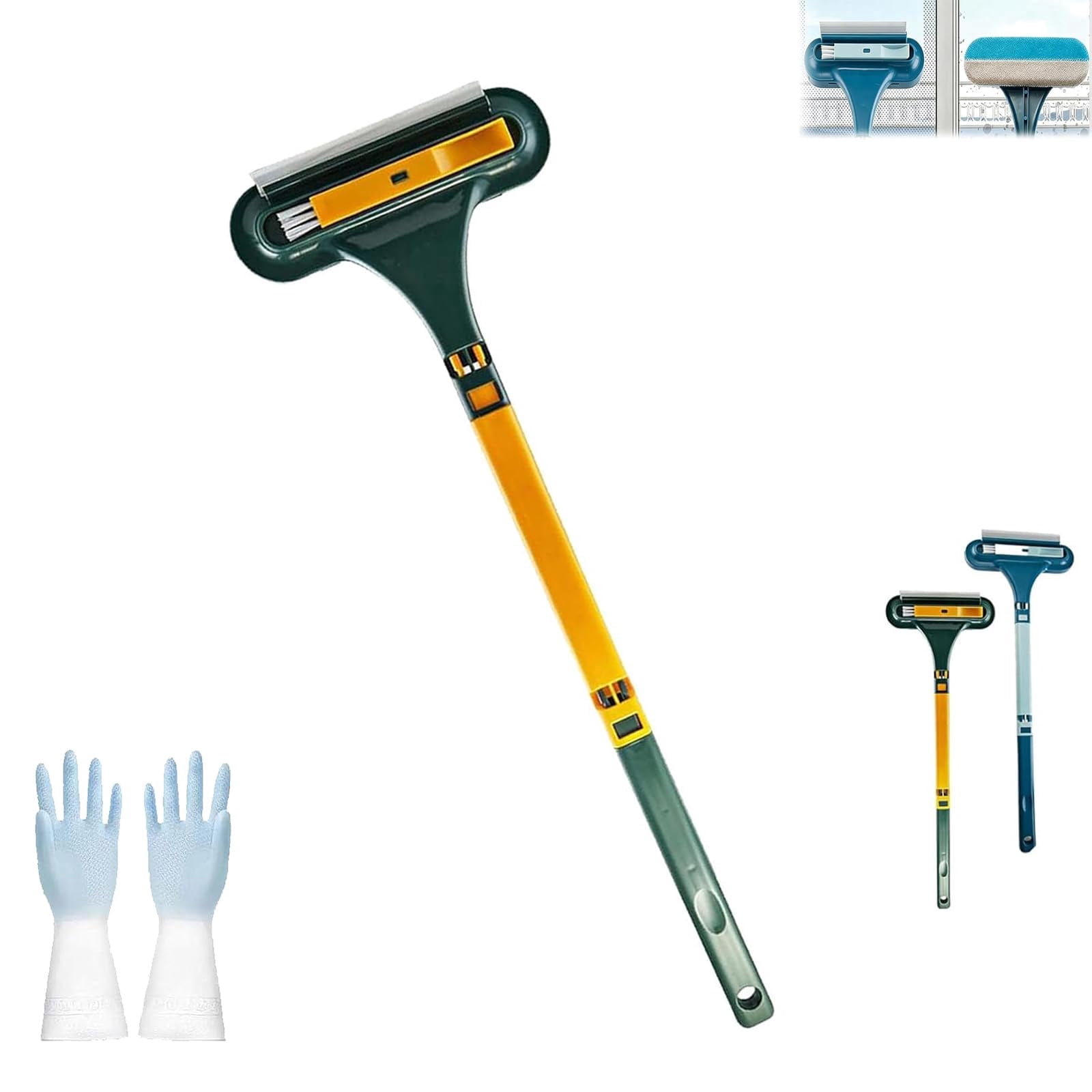 Window Screen Cleaner Tool, Window Screen Cleaning Brush with Squeegee ...