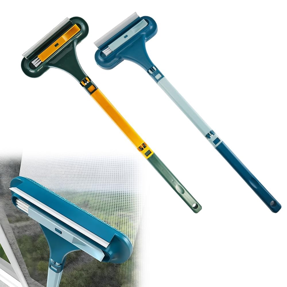 Window Screen Cleaning Brush,2 in 1 Window Screen Cleaner Tool with ...